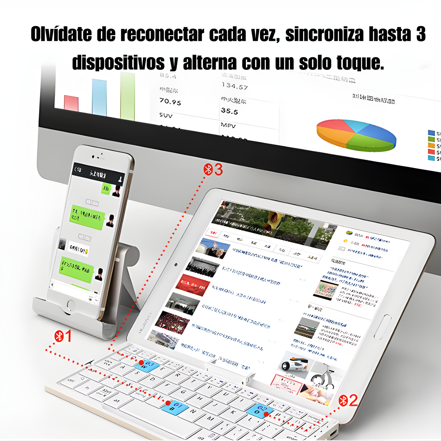 Teclado Bluetooth Multidispositivo